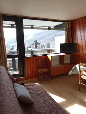Vue générale sur la montagne ou vue sur la montagne depuis l'appartement