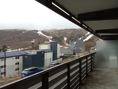 Vue générale sur la montagne ou vue sur la montagne depuis l'appartement
