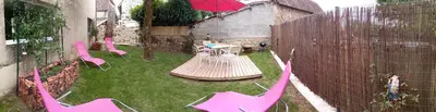 Jardin de l'établissement Gîte La Forge proche Rocamadour, Padirac