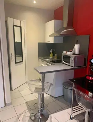 Cuisine ou kitchenette dans l'établissement Escal Evasion