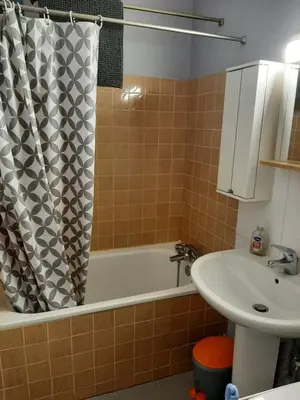 Salle de bains dans l'établissement Studio 19 m2 à louer au Mont-Dore