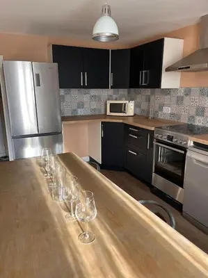 Cuisine ou kitchenette dans l'établissement Le cozy des tuilières, 2 ch