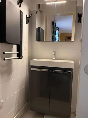 Cuisine ou kitchenette dans l'établissement Le cozy des tuilières, 2 ch
