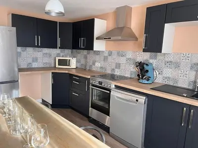Cuisine ou kitchenette dans l'établissement Le cozy des tuilières, 2 ch