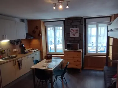 Cuisine ou kitchenette dans l'établissement Studio au cœur du centre ville