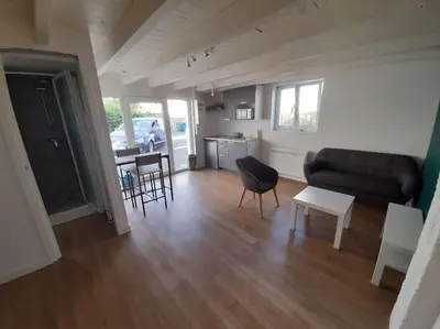 Cuisine ou kitchenette dans l'établissement Bel appartement à 2 pas du CHU