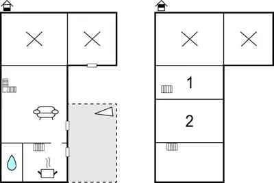 Plan de l'établissement Awesome Home In La-Chapelle-Saint-Jean