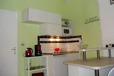 Cuisine ou kitchenette dans l'établissement Appart-Hôtel Limoges