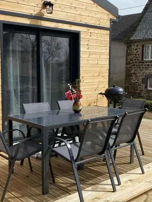 Terrasse ou espace extérieur de l'établissement Le chalet de Coheix