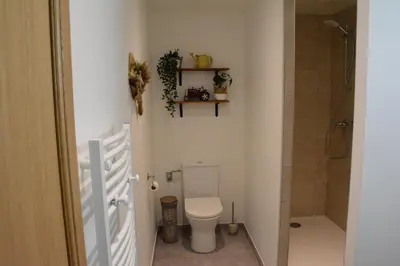 Salle de bains dans l'établissement Les Nuits de Vieillespeze