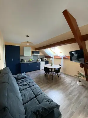 Coin salon dans l'établissement Entre Vulcania et le Sancy