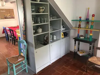 Cuisine ou kitchenette dans l'établissement Calme et serenite en correze