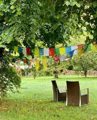 Jardin de l'établissement Calme et serenite en correze