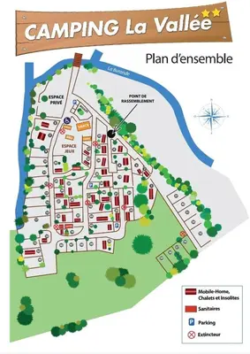 Certificat, récompense, panneau ou autre document affiché dans l'établissement Camping la Vallée