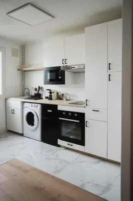 Cuisine ou kitchenette dans l'établissement Studio Ma - Lumineux et Calme