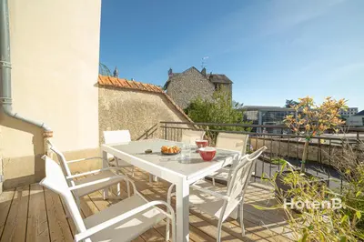 Balcon ou terrasse dans l'établissement The 