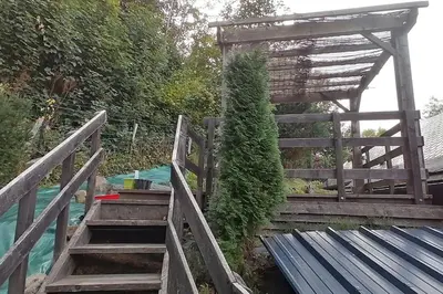 Jardin de l'établissement Grande maison au charme chaleureux hiver comme été