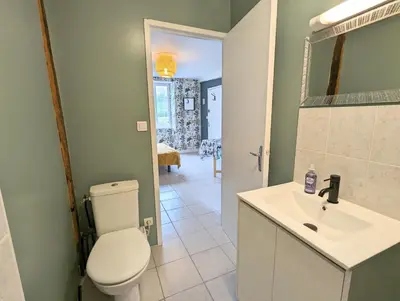 Salle de bains dans l'établissement Studio Silhem
