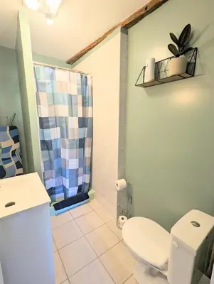 Salle de bains dans l'établissement Studio Silhem