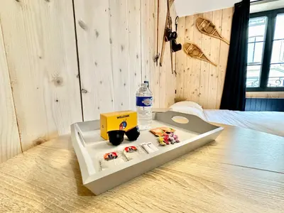 Boissons dans l'établissement Le Chalet, central et calme