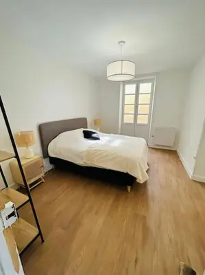Un ou plusieurs lits dans un hébergement de l'établissement NEW : Appartement Vue montagne