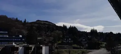 Vue générale sur la montagne ou vue sur la montagne depuis l'appartement