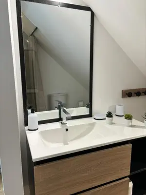 Salle de bains dans l'établissement Charmant Appt Duplex - 8 Personnes