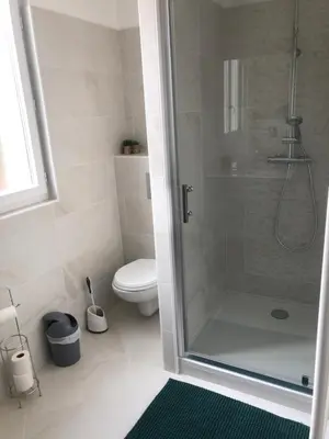 Salle de bains dans l'établissement Les tilleuls