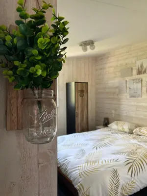 Un ou plusieurs lits dans un hébergement de l'établissement Chalet de Bonnat