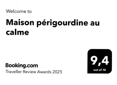 Certificat, récompense, panneau ou autre document affiché dans l'établissement Maison périgourdine au calme
