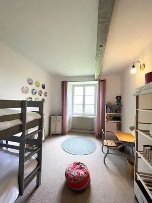 Un ou plusieurs lits dans un hébergement de l'établissement Manoir de famille proche lac