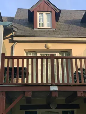 Balcon ou terrasse dans l'établissement Superbe duplex les belles Rives Argentat bords Dordogne avec wifi