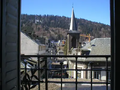 Vue générale sur la montagne ou vue sur la montagne depuis l'appartement
