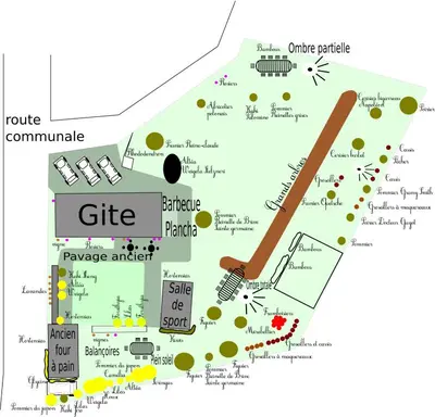 Plan de l'établissement Gite des papous Meublé de tourisme 4 épis