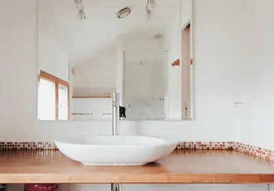 Salle de bains dans l'établissement O'Chambon