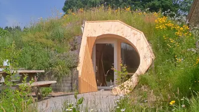 Jardin de l'établissement Les chaumières de Brameix