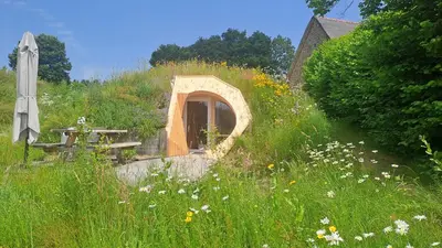Jardin de l'établissement Les chaumières de Brameix