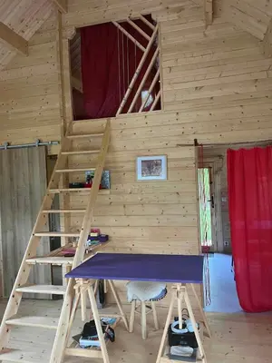 Un ou plusieurs lits superposés dans un hébergement de l'établissement Cabane de Mardil