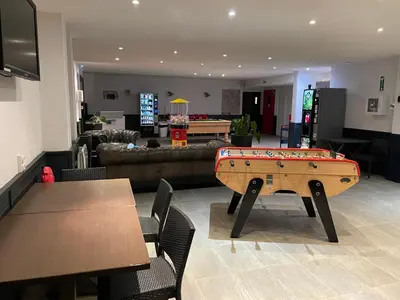 Coin salon dans l'établissement Appartement bellevue sur les hauteurs de Super-Besse