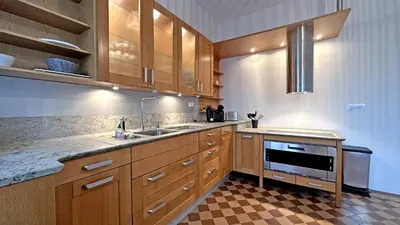 Cuisine ou kitchenette dans l'établissement Domaine de juriol - la demeure