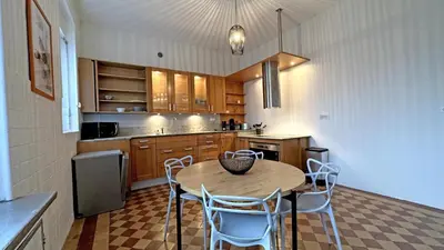 Cuisine ou kitchenette dans l'établissement Domaine de juriol - la demeure