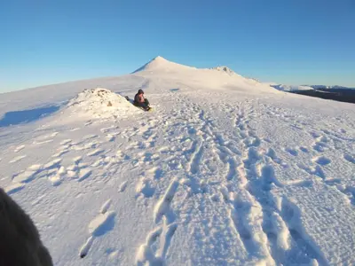 L'établissement Chambre d'hôte la Maronne dans le Cantal en hiver