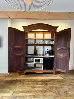 Cuisine ou kitchenette dans l'établissement Château d'Aynac