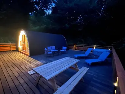 Plan de l'établissement Aux Étangs de Jourgnac - Cabane MégaPod