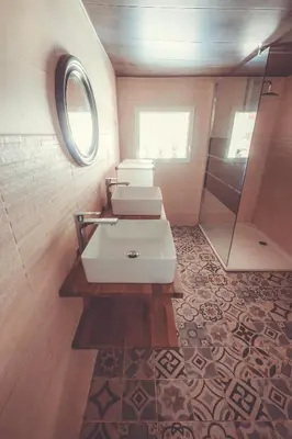 Salle de bains dans l'établissement Domaine Serenity