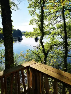 Paysage naturel près de le camping