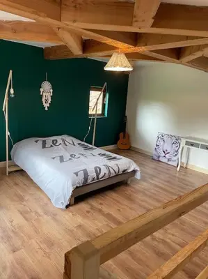 Un ou plusieurs lits dans un hébergement de l'établissement Grande maison type Périgourdine