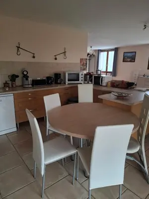 Cuisine ou kitchenette dans l'établissement campagne