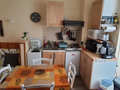 Cuisine ou kitchenette dans l'établissement Villa Géraniums apt 4
