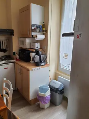 Cuisine ou kitchenette dans l'établissement Villa Géraniums apt 4